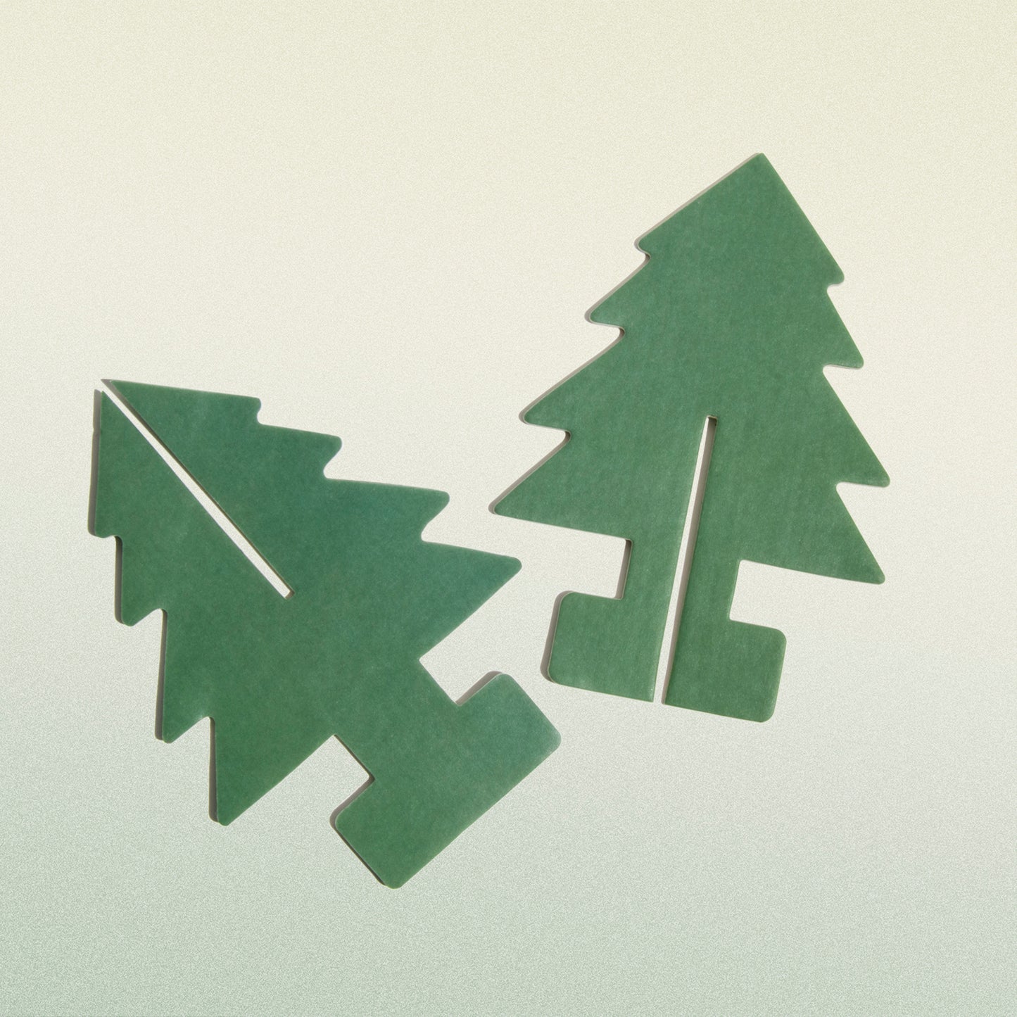 two part slotting together paper pine tree air fresheners