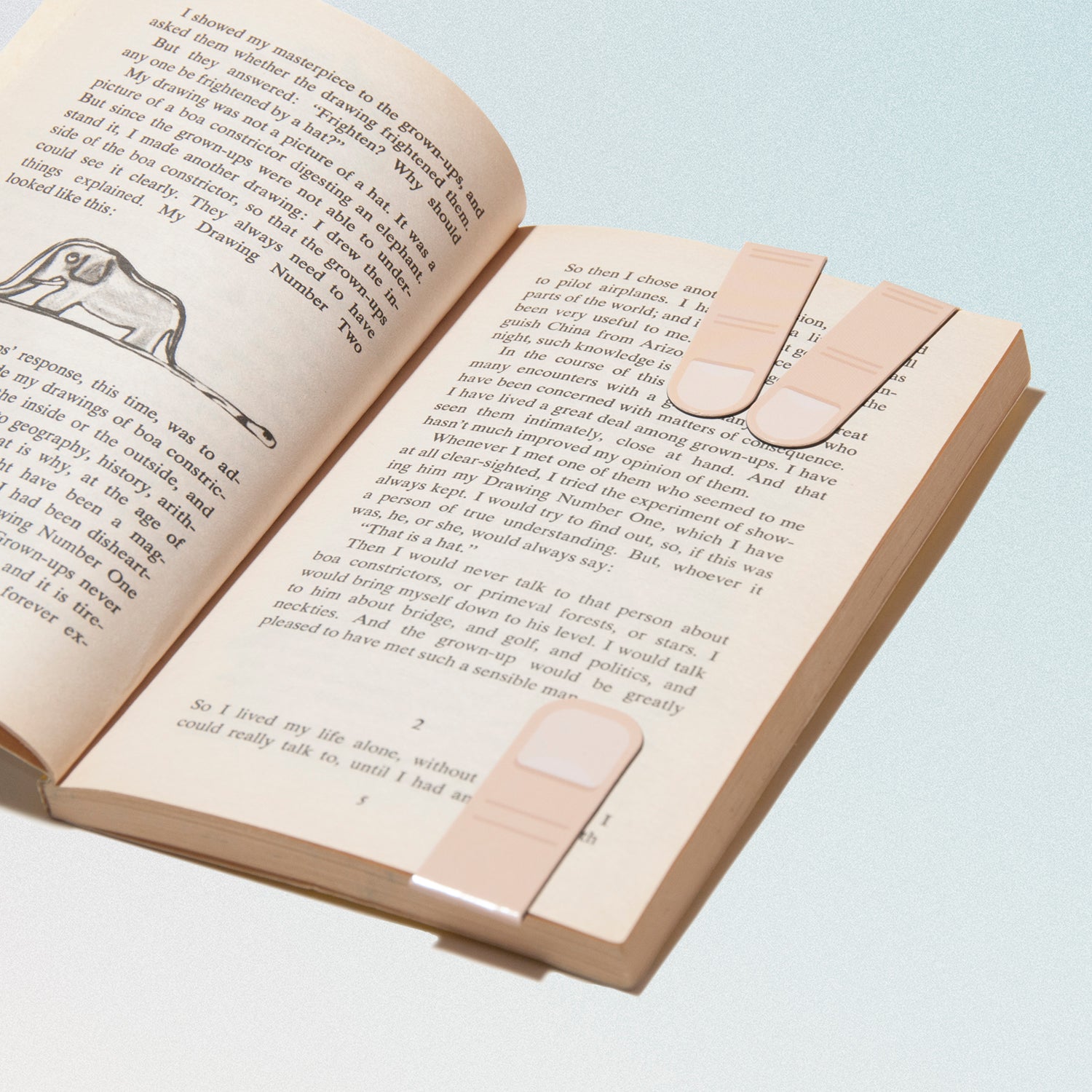 finger grabbing magnetic bookmarks