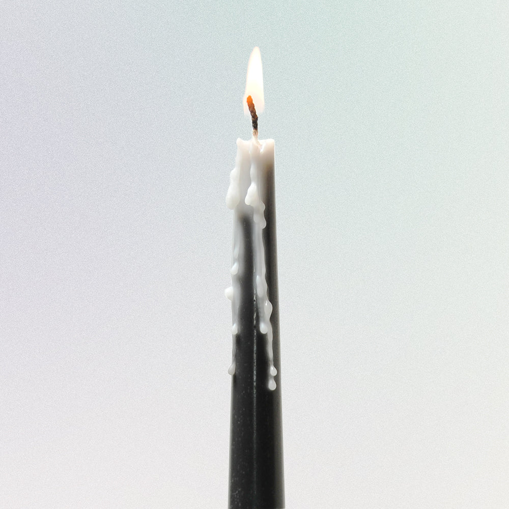 heat-changing white to black wax