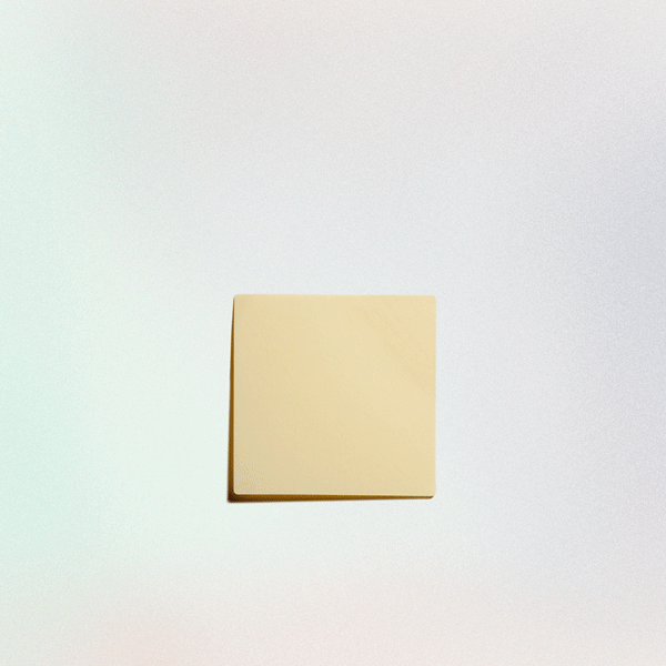 diamond-shaped post-it notes with corner adhesive