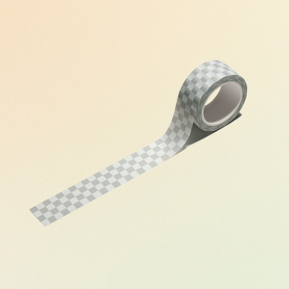 transparent grid background washi tape