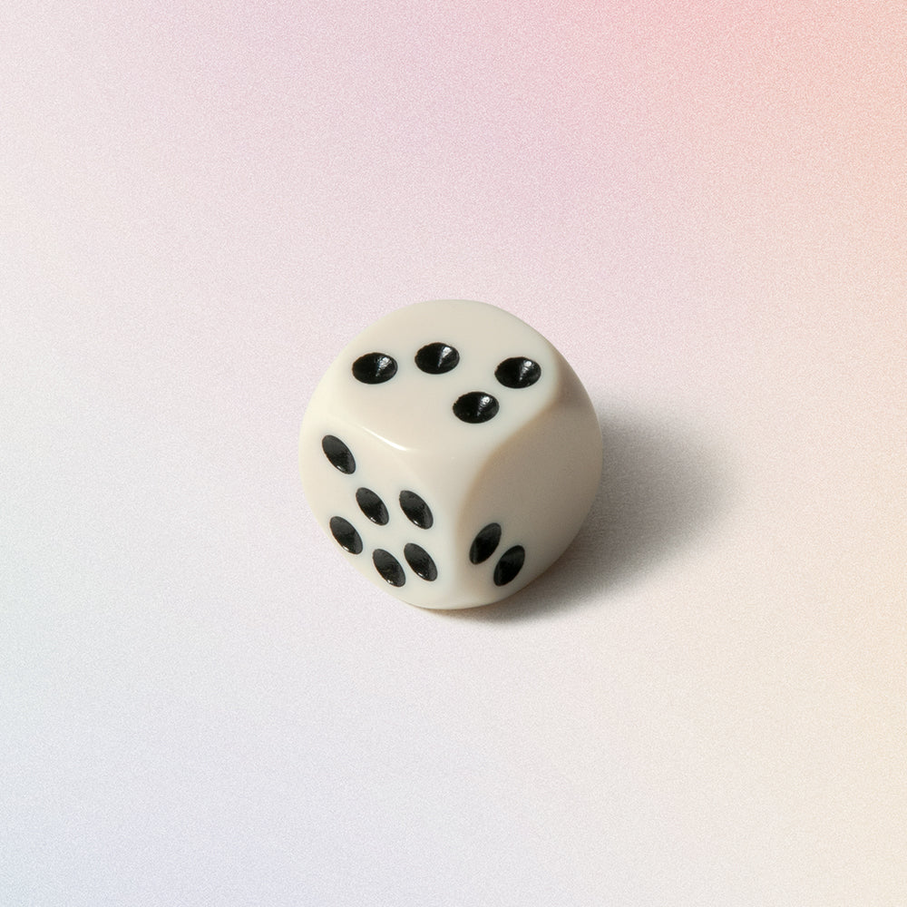 uneven and asymmetrical dice pips