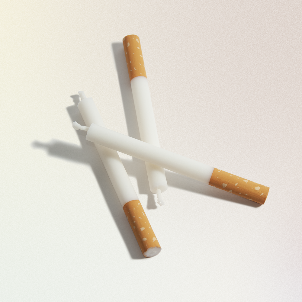 candles that look like cigarettes