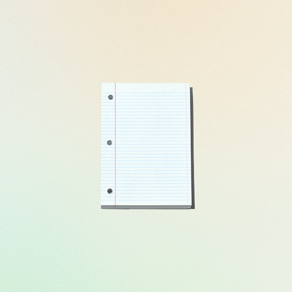 miniature lined paper sticky notes