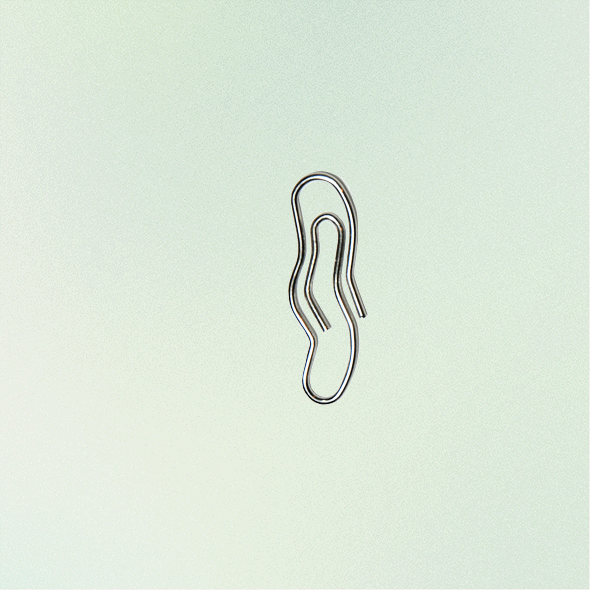 wavy paper clips
